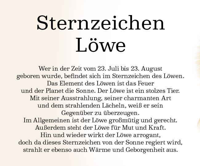 Sternzeichen Lowe Lowenstarke Freunde Warten Auf Sie Deal Held De